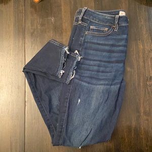 Ripped darkwash Hollister jeans
